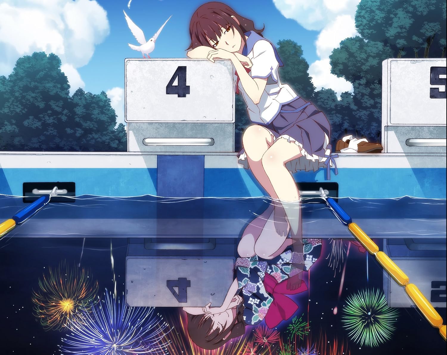 Athah Designs Anime Uchiage Hanabi Shita Kara Miru Ka Yoko Kara