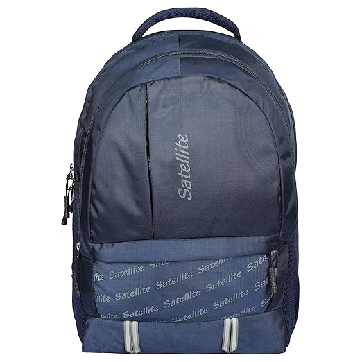 Satellite Polyester 35 Litre Blue Casual Laptop Backpack with rain Cover and 3 Zip for Men and Women (MAT18)