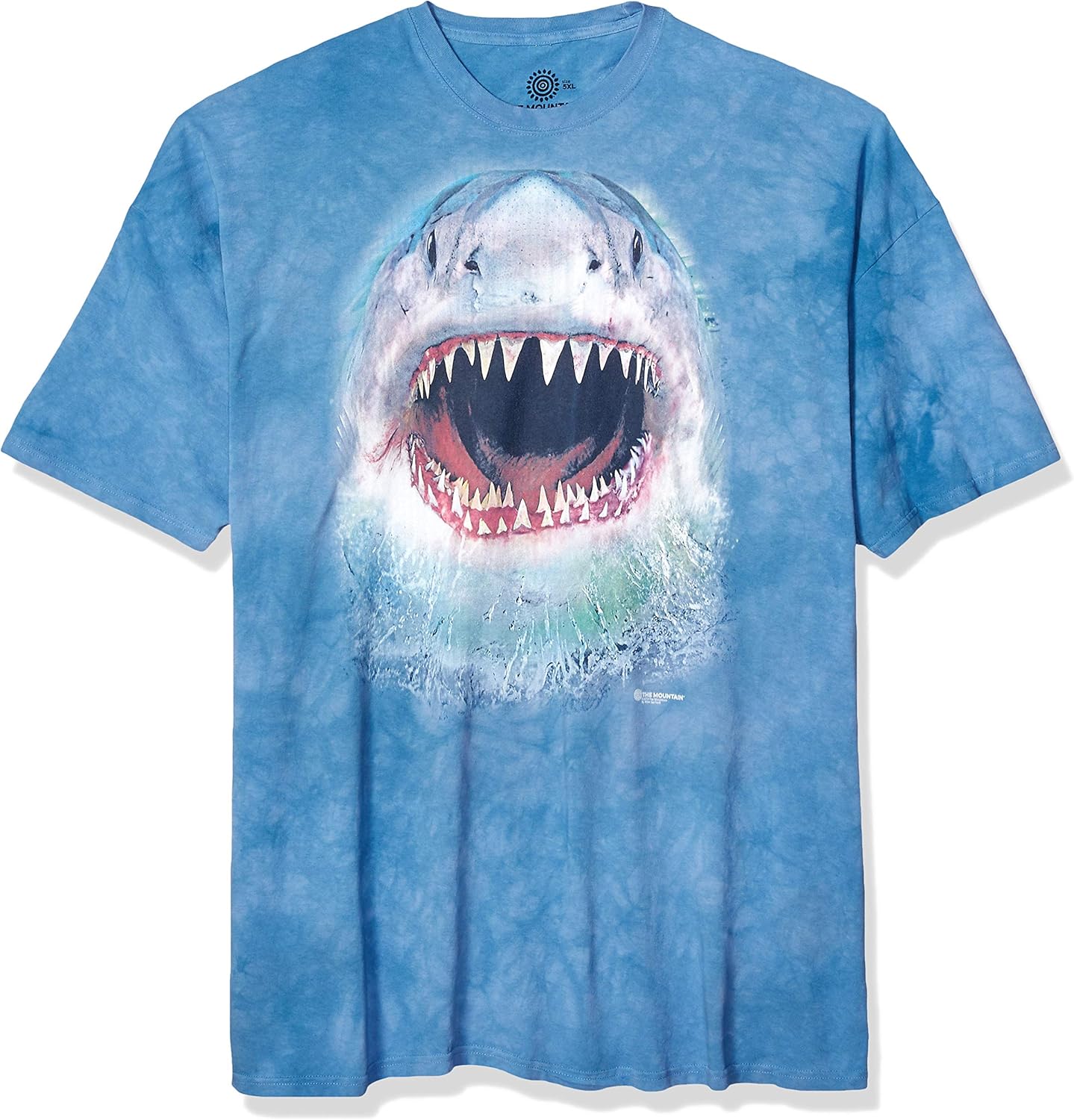 The Mountain Wicked Nasty Shark Adult T-Shirt, Blue, Large