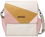 Petunia Pickle Bottom Boxy Backpark Baby Changing Bag with Changing Mat, Wipes Case and Stroller Hooks - Birch Macaron