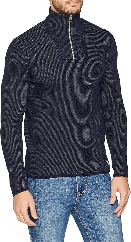 Marc O'Polo Herren 830507760526 Pullover, Blau (Darkest Blue 895), X
