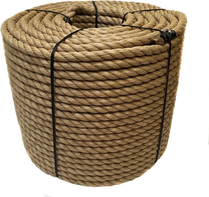 RopeServices UK 24mm Synthetic Manila Decking Rope x 25 Metres, Garden