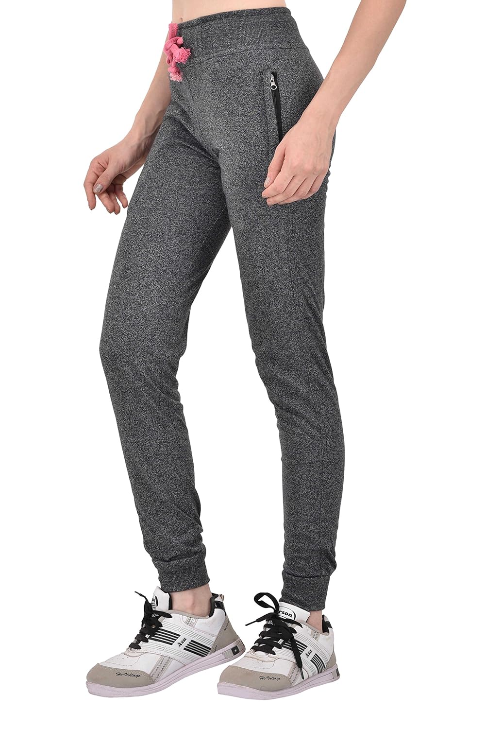 thread swag women&rsquo;s grindle black cotton track pant