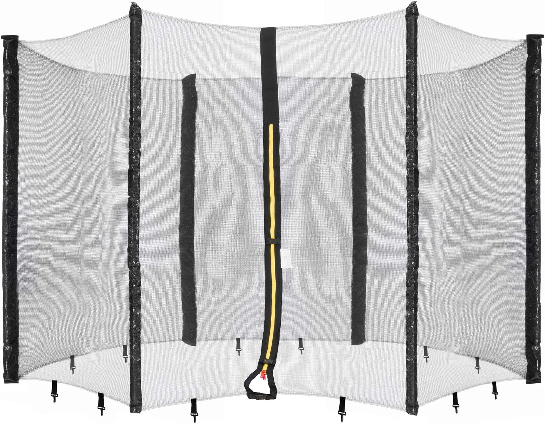 Arebos safety net trampoline | Ø 490 cm | 6 poles | UV-resistant, weatherproof, close-meshed, lockable