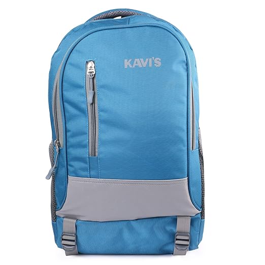 First LIKELY Casual 17-inch Laptop Backpack | Stylish and Office Bag for Girls and Boys | School Bag for Kids with Rain Cover (Sky Blue)