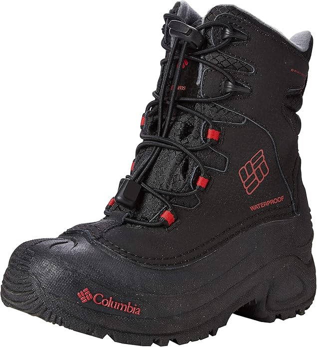 Columbia Boys' Bugaboot OmniHeat Waterproof Winter Boot Black 1 M US