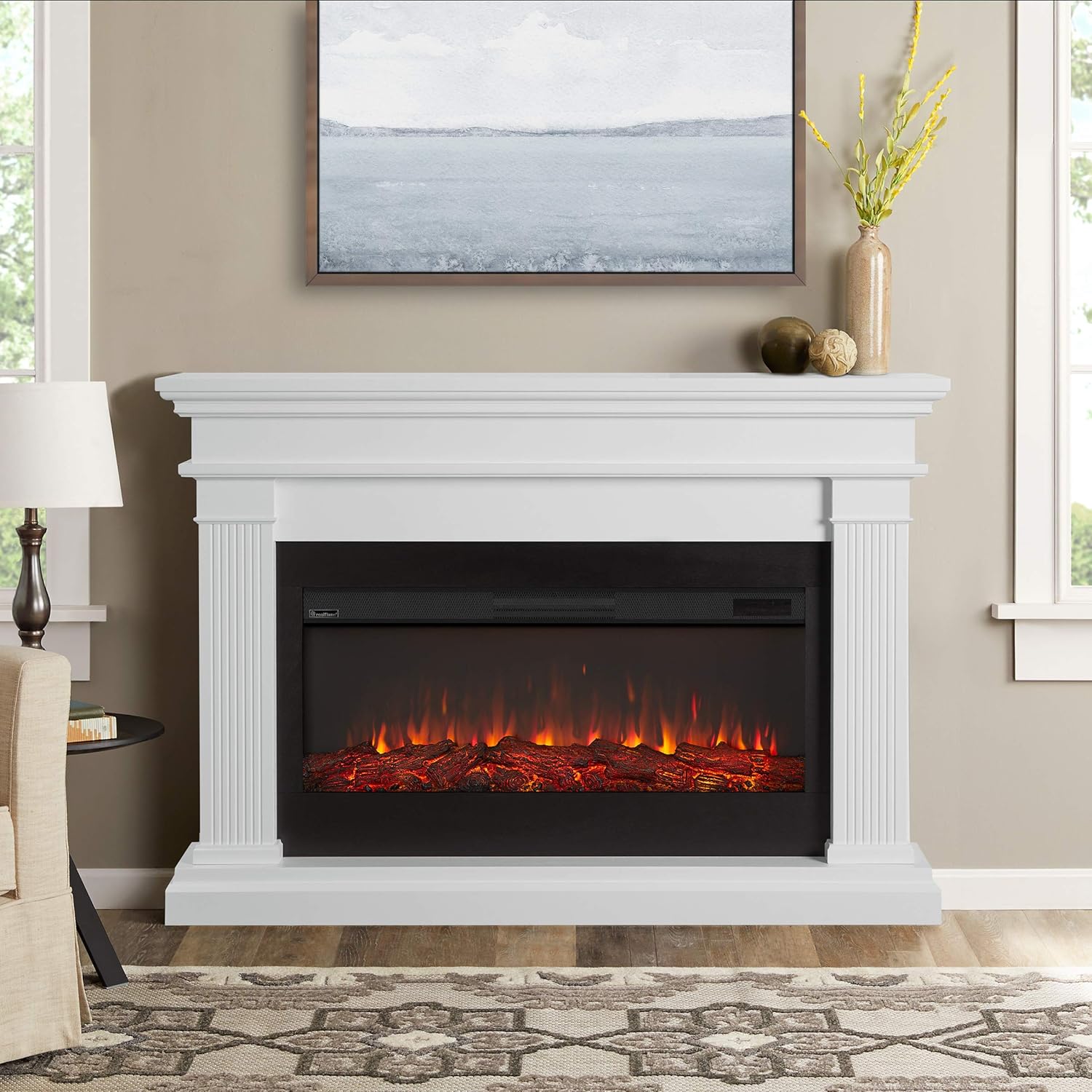 Real Flame Beau Electric Fireplace, White Amazon.ca Home & Kitchen