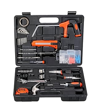 BLACK+DECKER BMT108C Hand Tool Kit (108-Piece) for Home DIY and Professional use