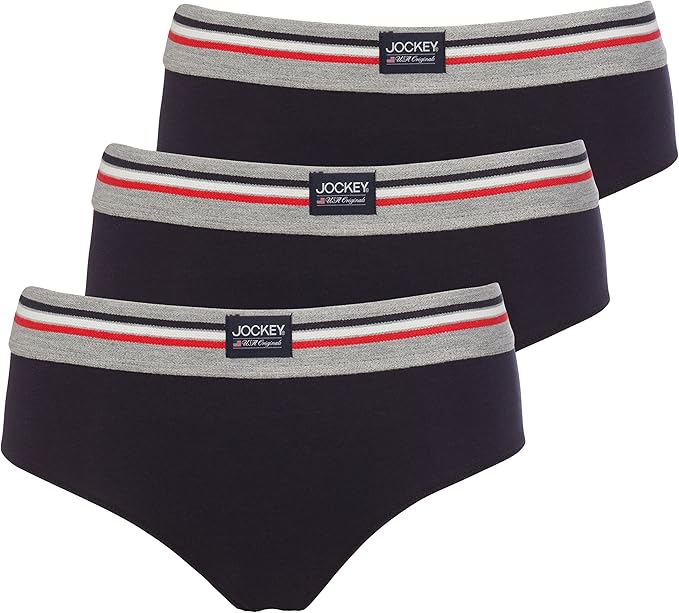 Jockey Femmes 3 Paquet Culotte Slips Marine M Amazon.fr Vêtements