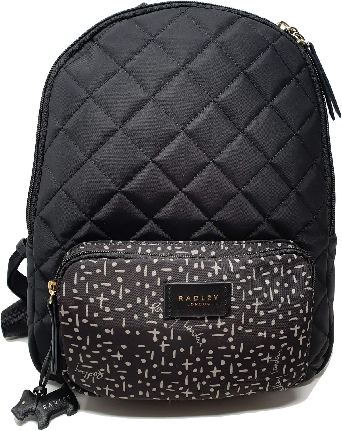 Radley 'Hilly Fields' Large Zip top Backpack Rucksack in Black Amazon