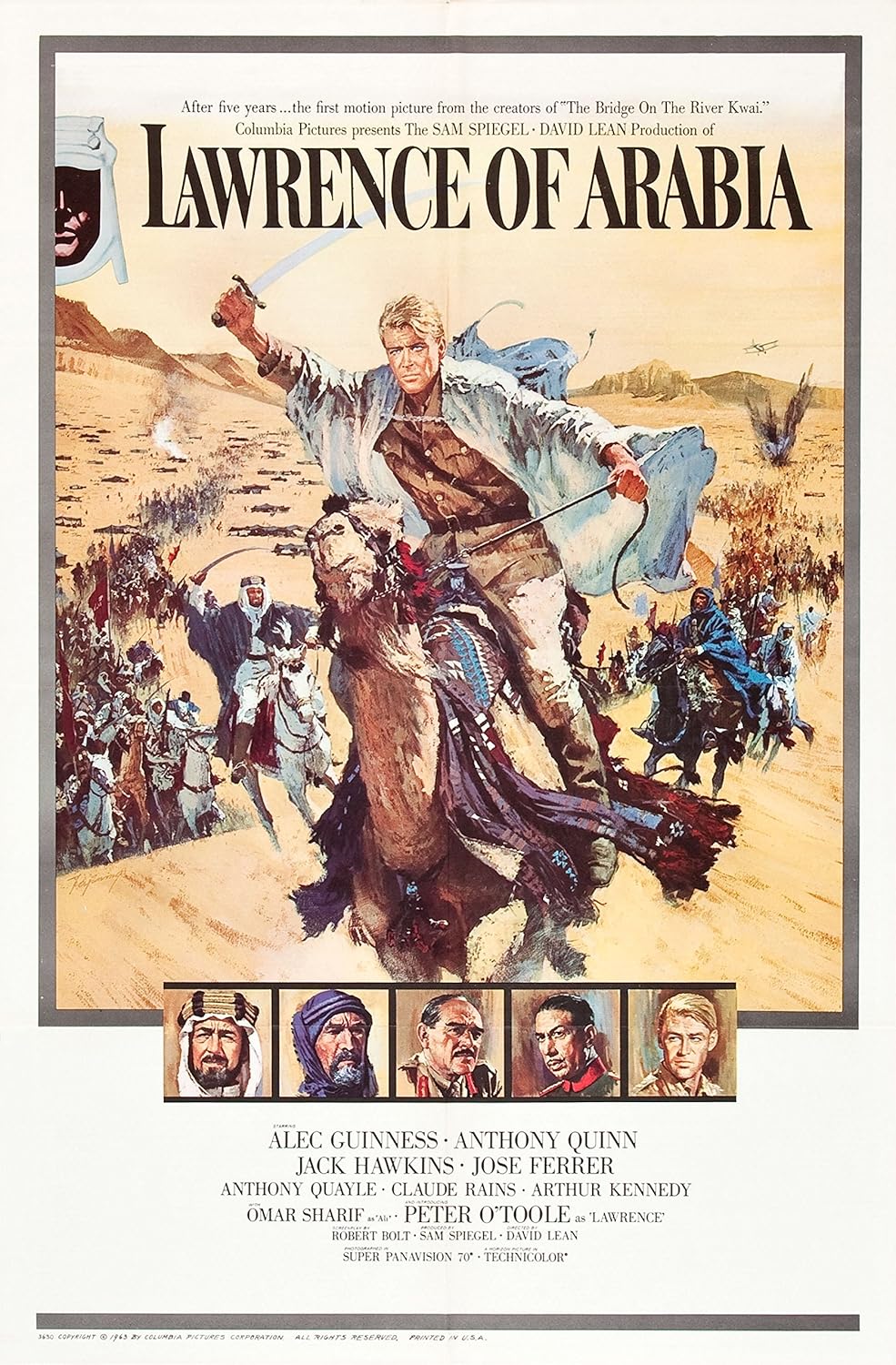 PremiumPrints - Lawrence of Arabia Movie Poster Glossy Finish Made in USA - MOV003 (16" x 24" (41cm x 61cm))