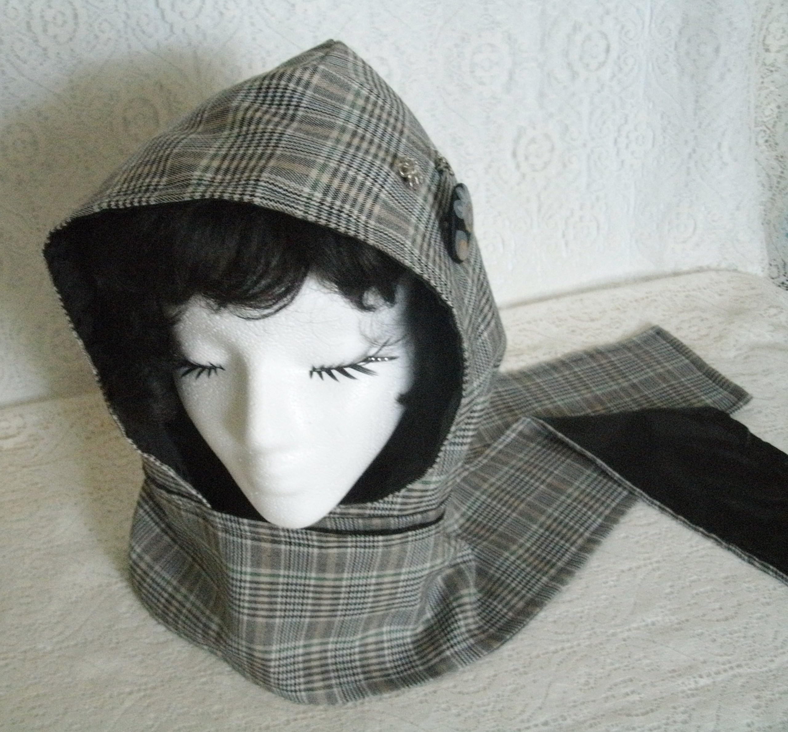 Hooded Scarf, handmade accessory womens fashion clothing wool blend winter