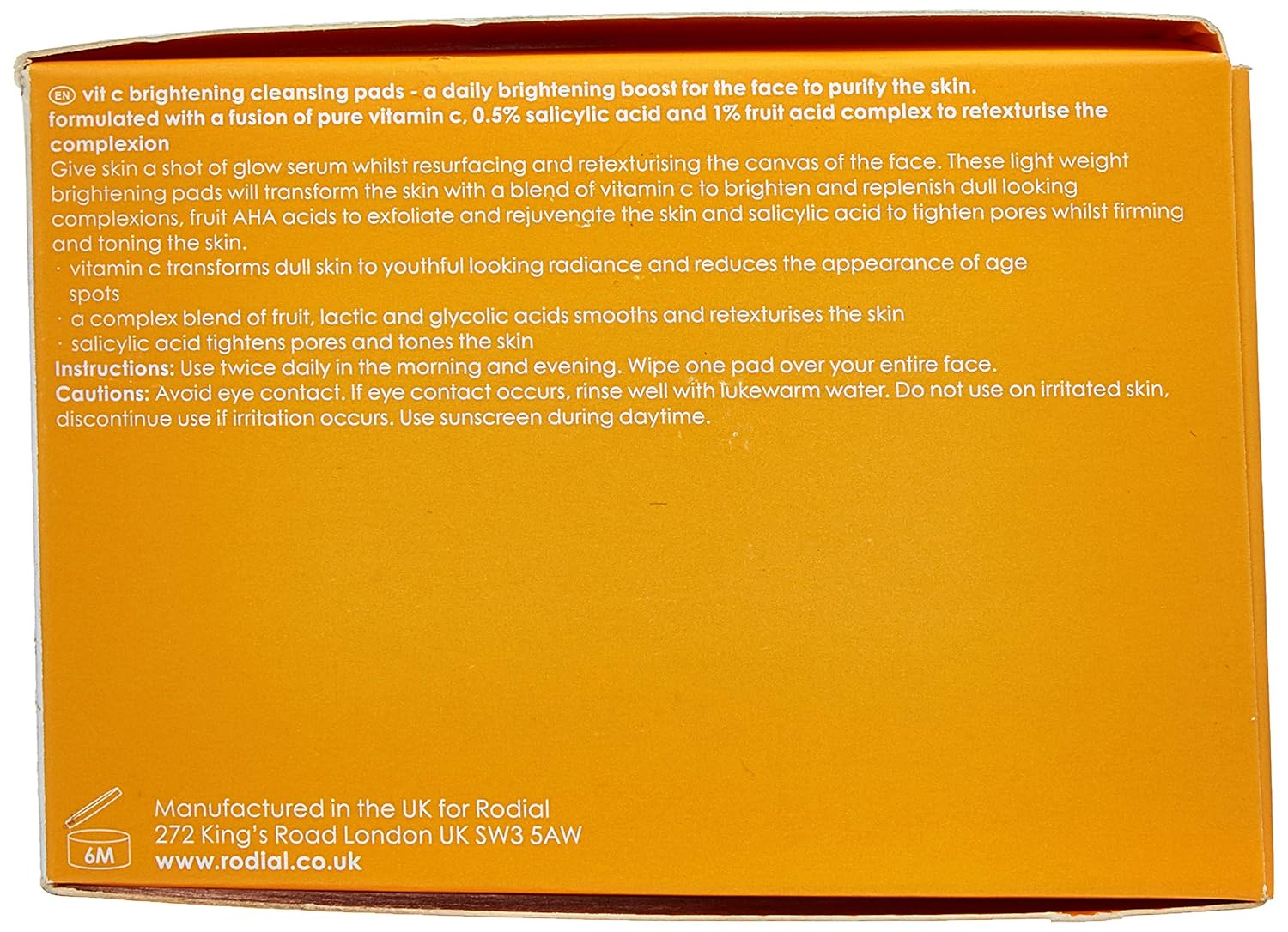 rodial brightening pads