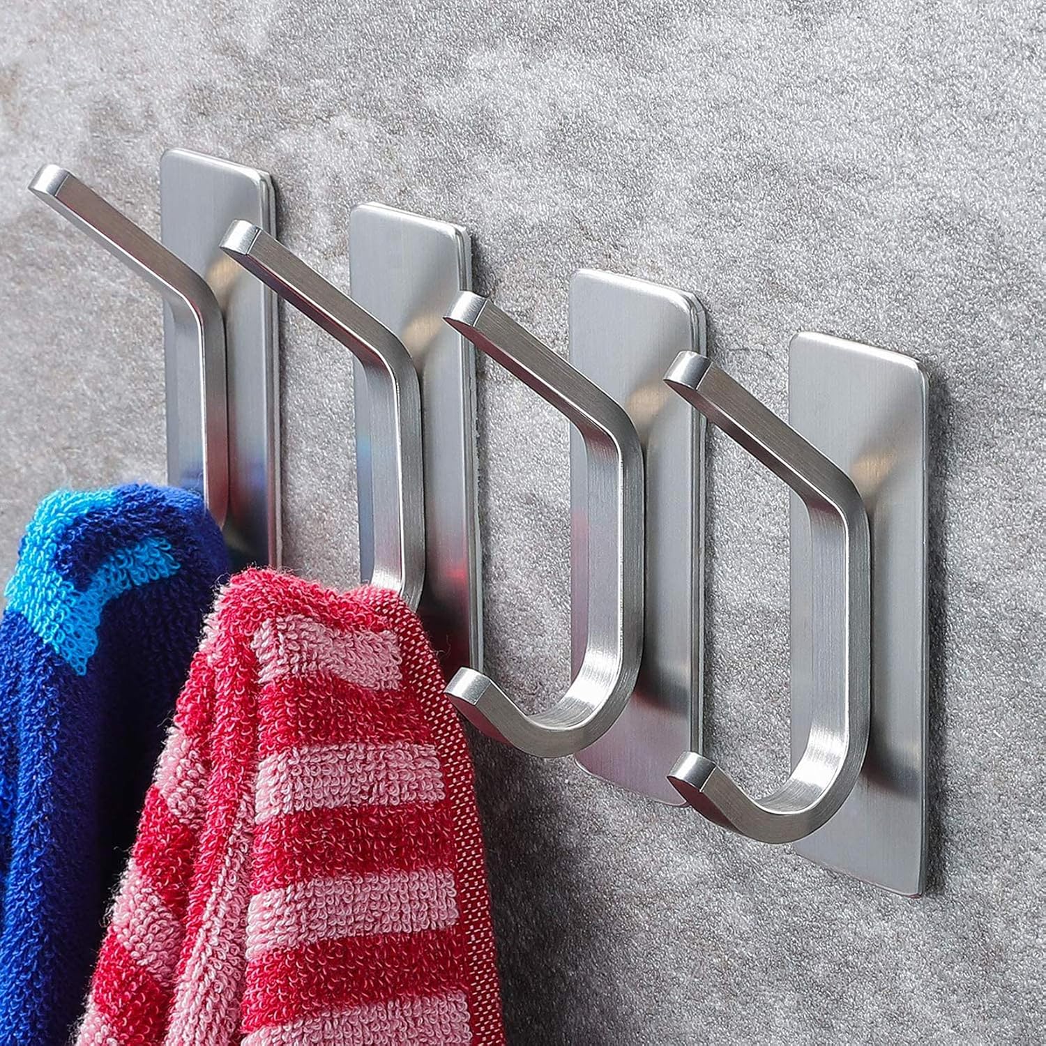 YIGII Towel Hook/Adhesive Hooks Wall Hooks for Coat/Robe/Towels Stick