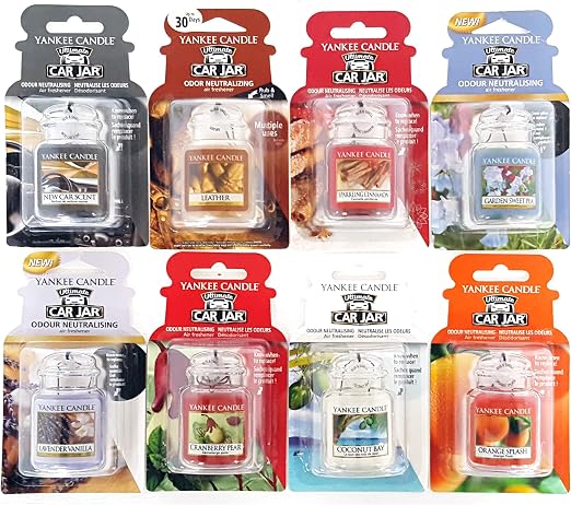 Yankee Candle 3 X Assorted Official Car Jar Ultimate Air Fresheners Amazon Co Uk Health Personal Care