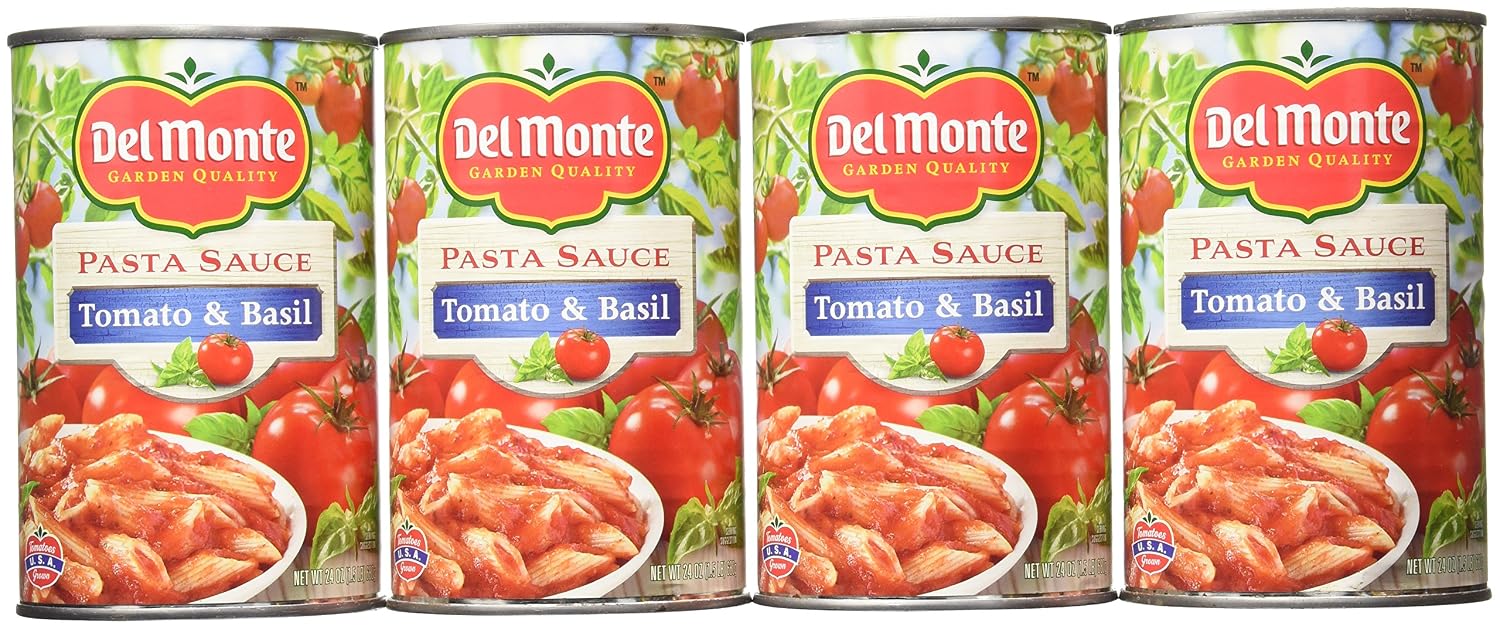 Del Monte pasta sauce, tomato&basil (024000523680)
