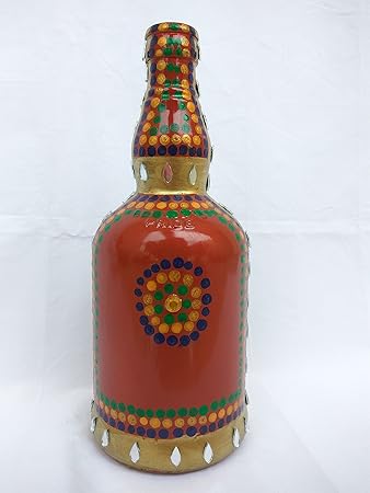 Buy Red And Gold Strip Spray Painted With Multi Color Pholka