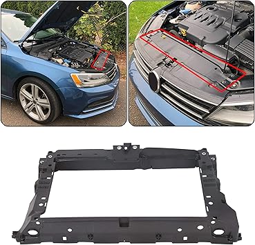 Amazon Com Hecasa Front Center Radiator Support Assembly Fits 2011 2018 Volkswagen Jetta Replacement For Part 5c6805588r Vw1225135 Automotive