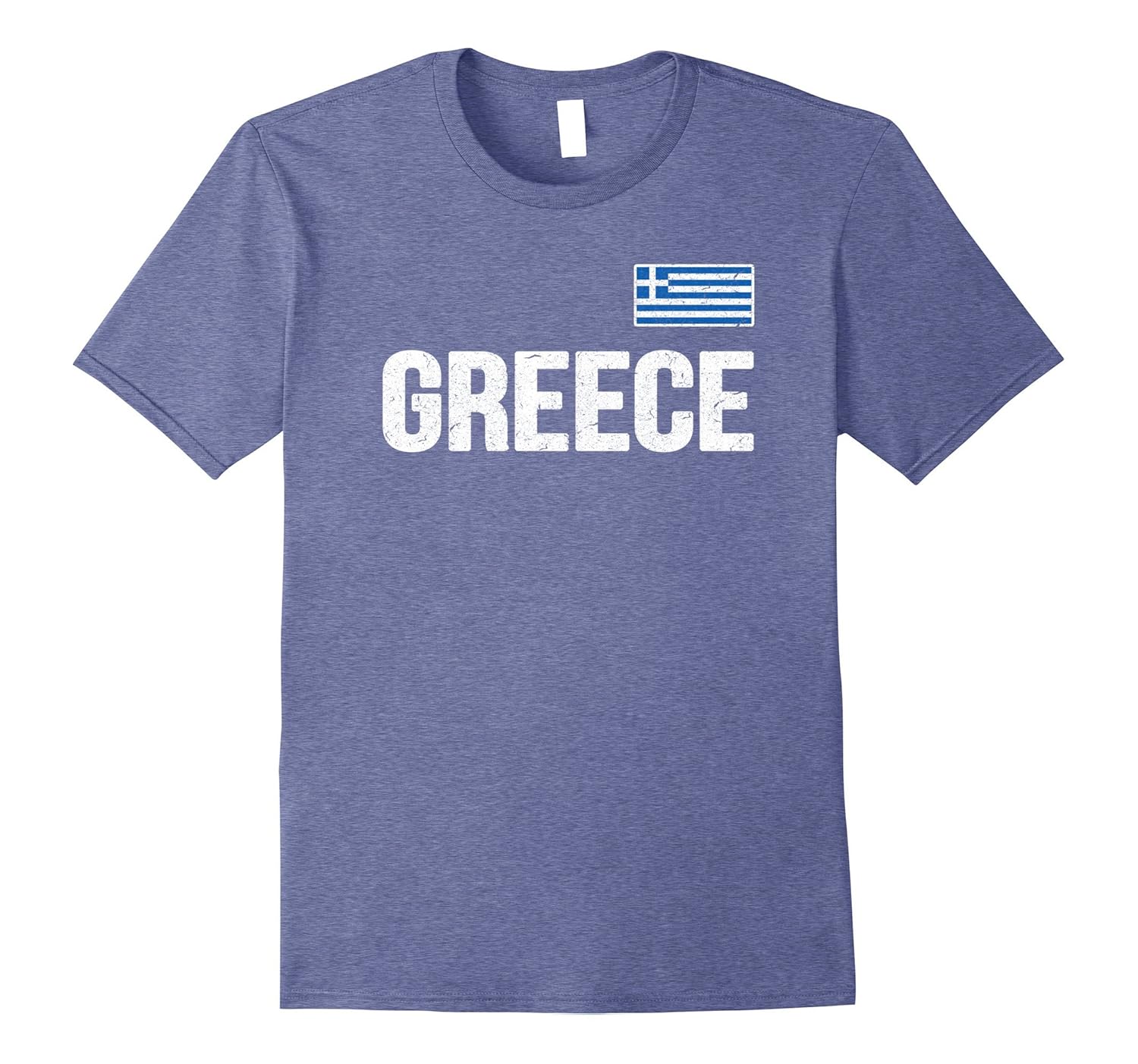 GREECE Tshirt Greek Flag Shirt Distressed Tee HellasArt Artvinatee