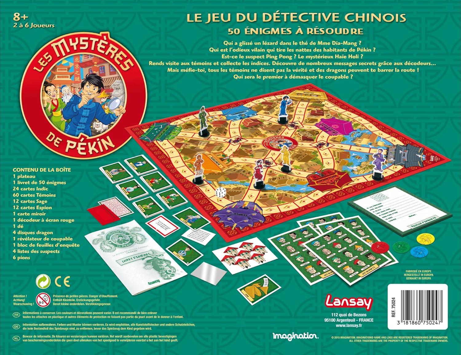 Lansay 75024 Jeu De Société Les Mystères De Pékin - 