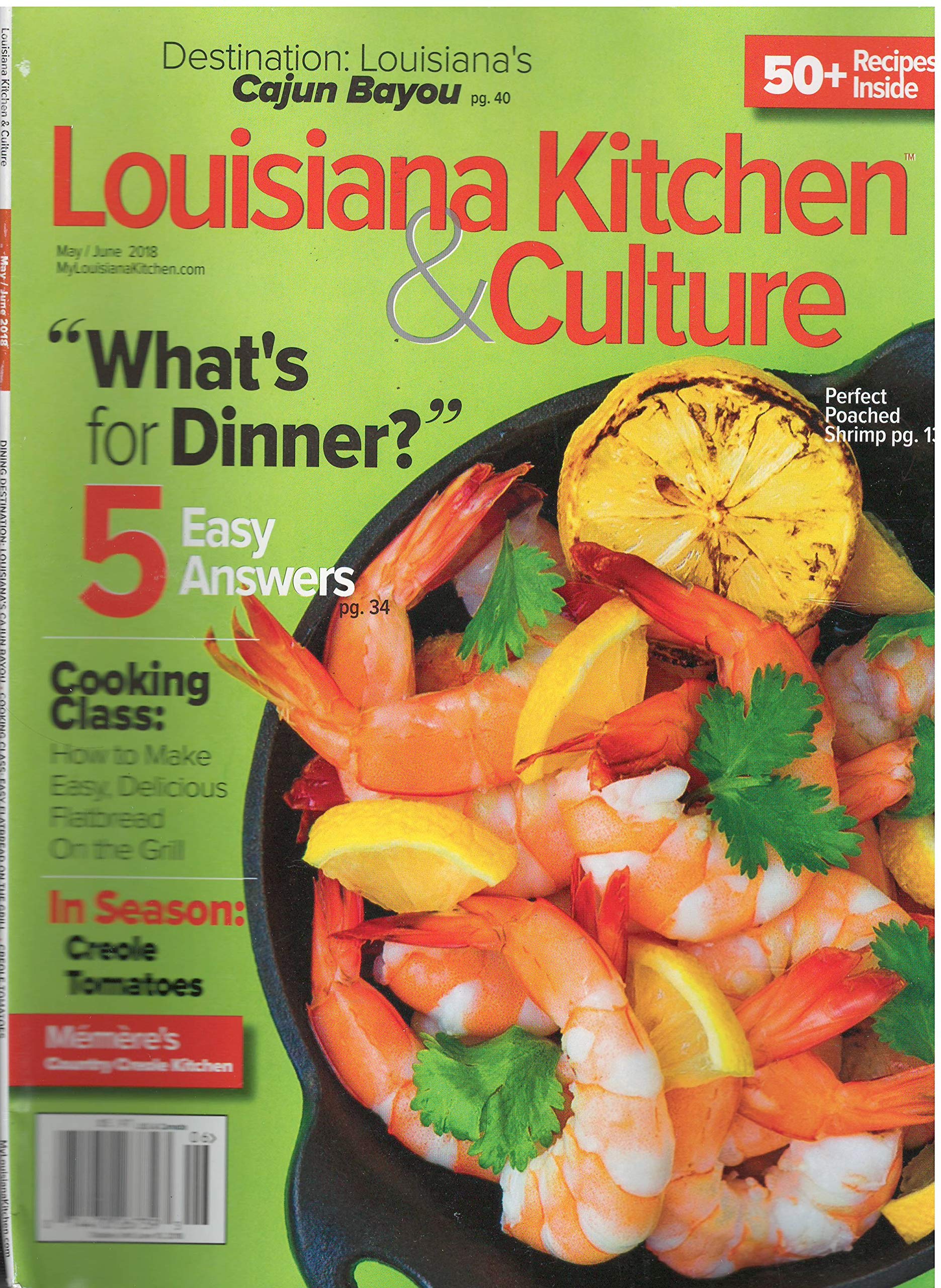 Louisiana Kitchen Culture Magazine May June 2018 Various