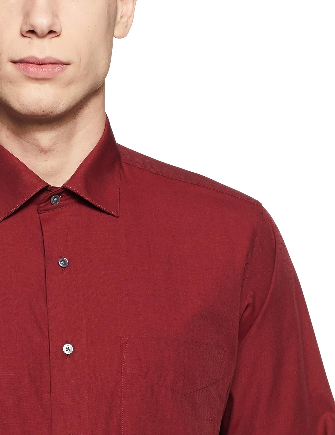 van heusen men's plain regular fit formal shirt