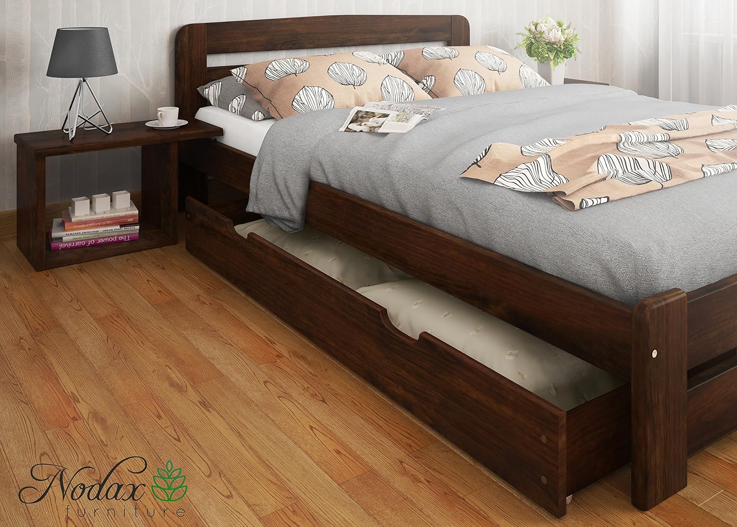 FORMULA RANGE Wooden Pine Double Size Bedframe, Underbed Storage Drawer