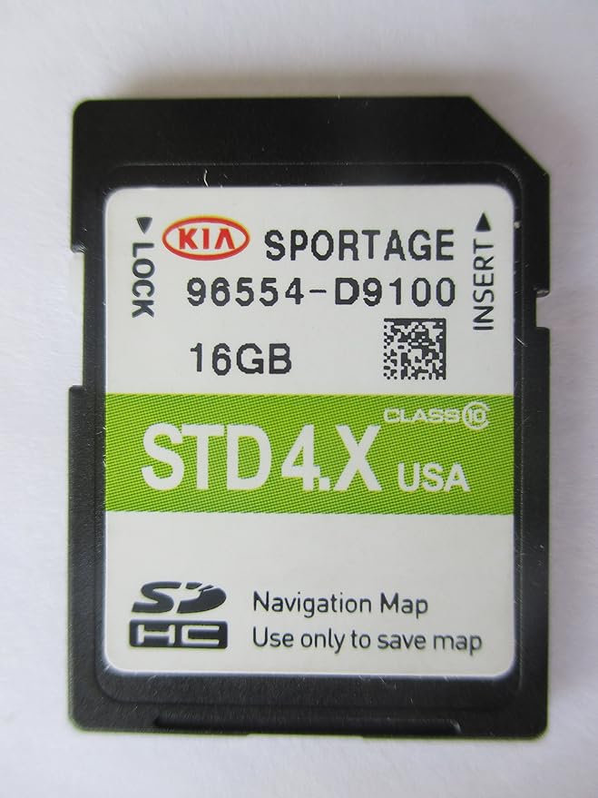 D9100 2017 KIA SPORTAGE Navigation MAP Sd Card ,GPS UPDATE , U.S.A OEM PART 96554