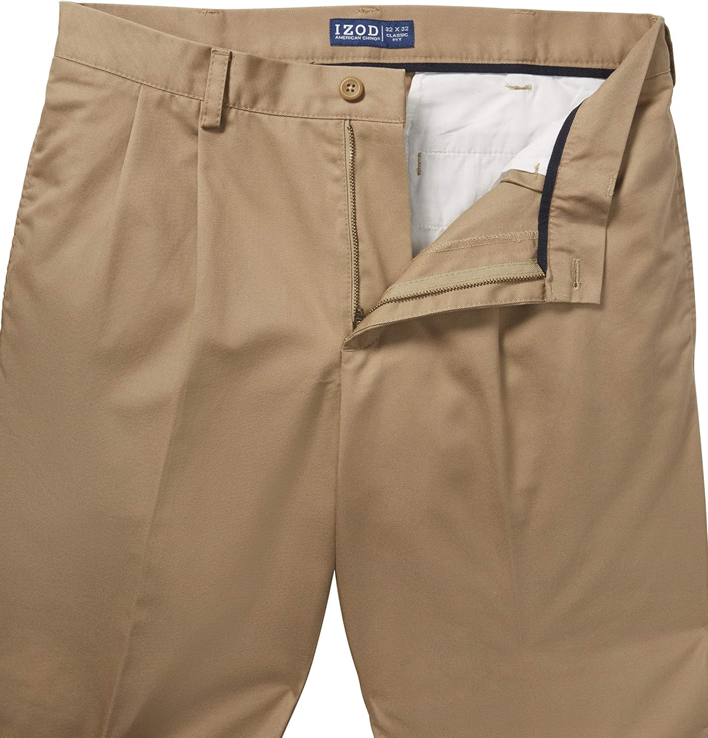 izod pleated cuffed pants