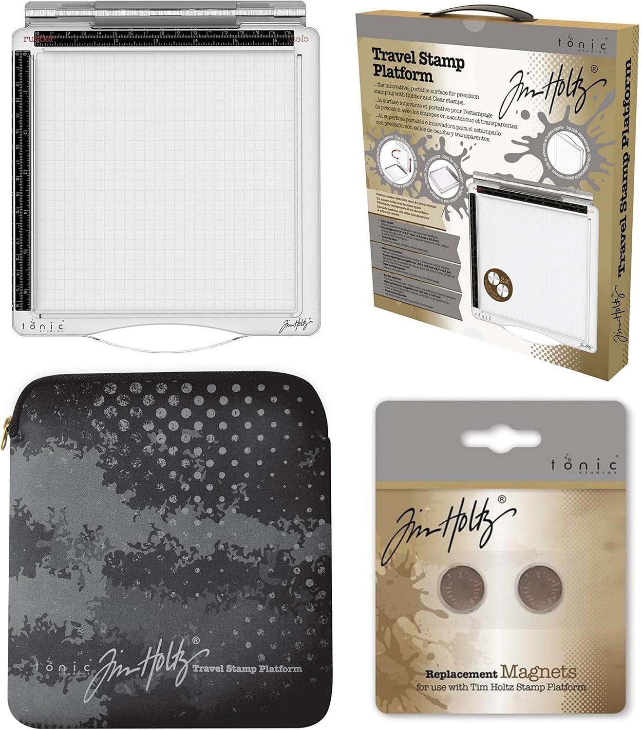 Tim Holtz Tonic Studios Travel Stamp Platform Travel Stamp Platform