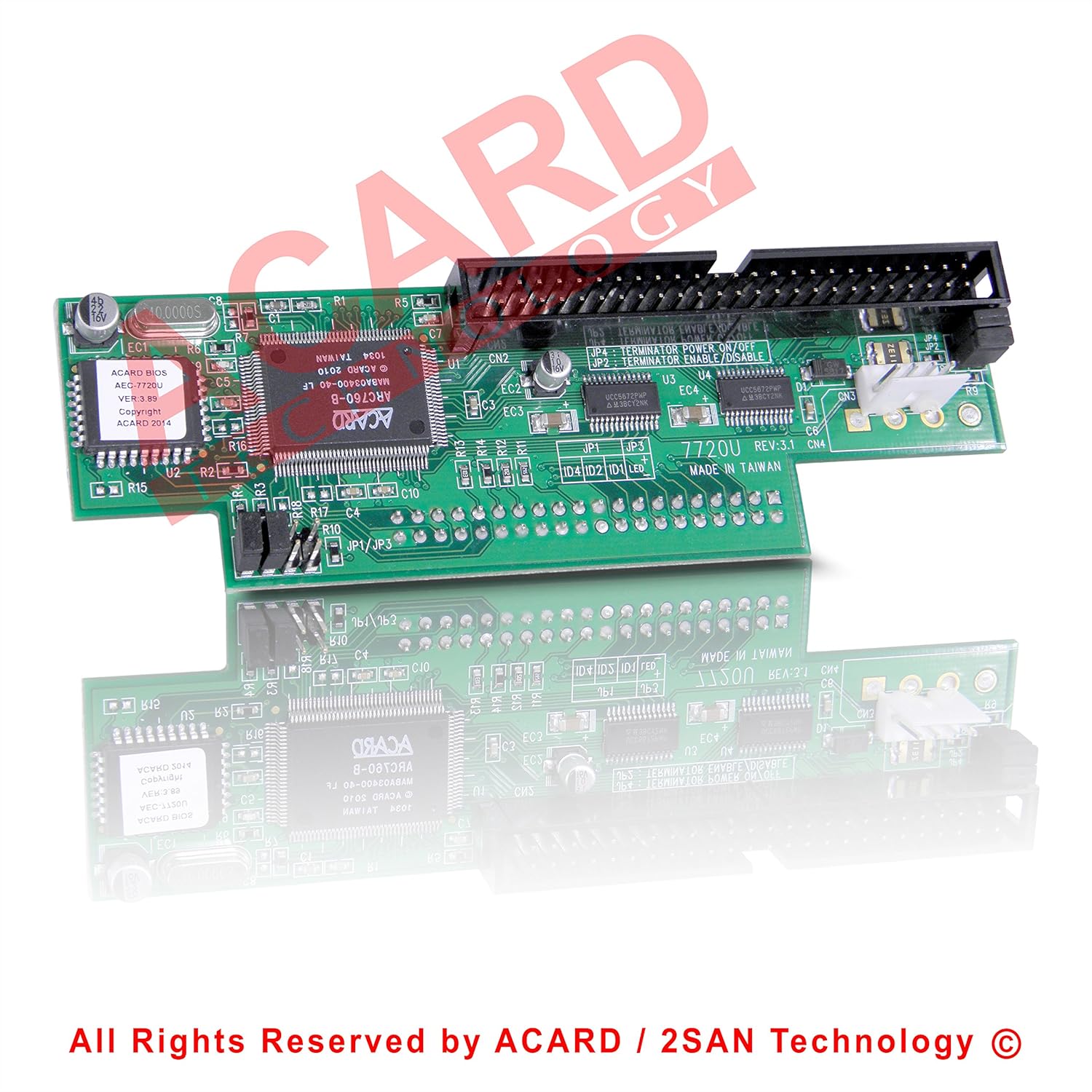 acard aec7720u Ultra scsitoide Bridge adaptador hdd/DVD/CD 50pin