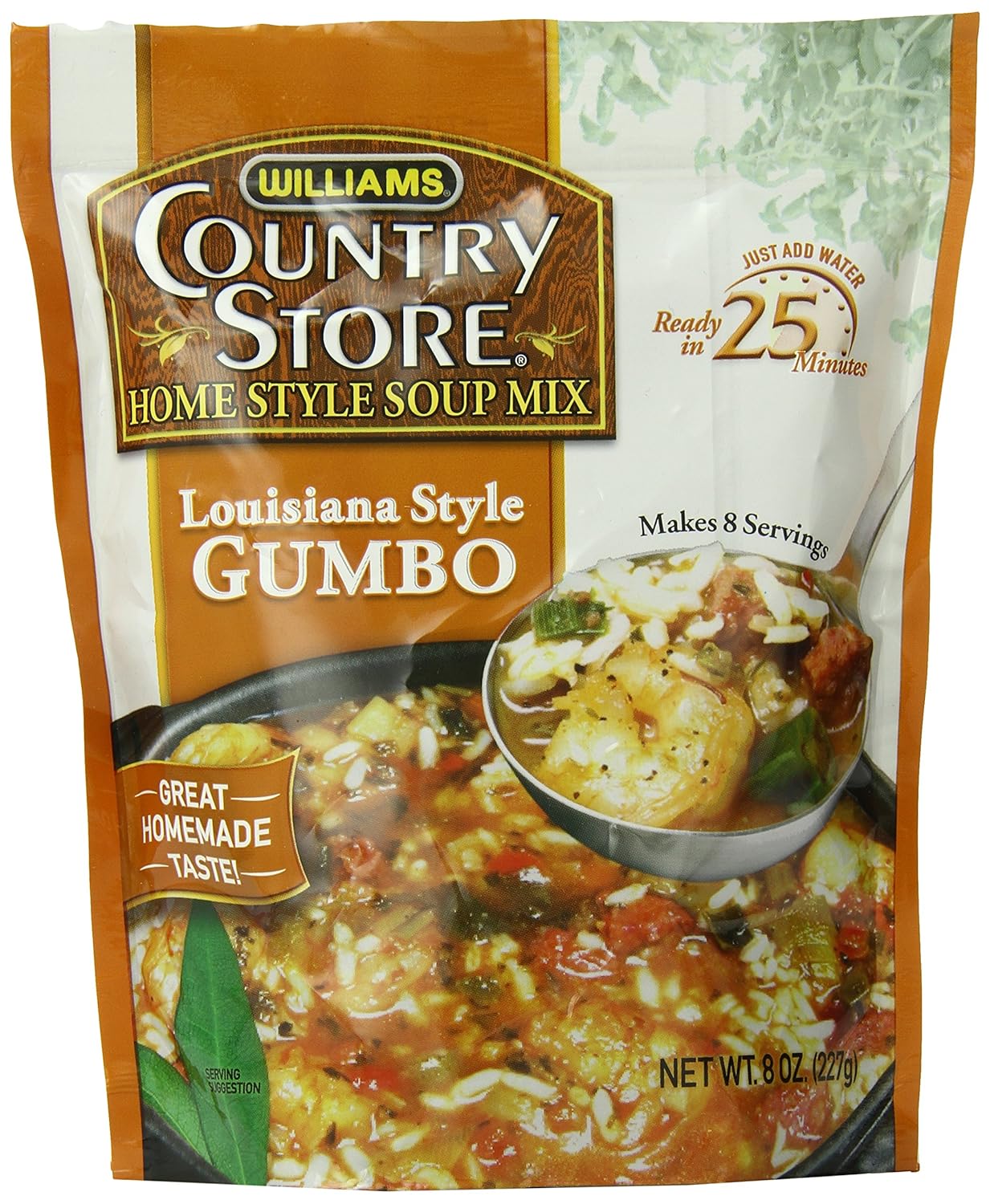 Williams Country Store Soup Mixes, Louisiana Style Gumbo, 8Ounce