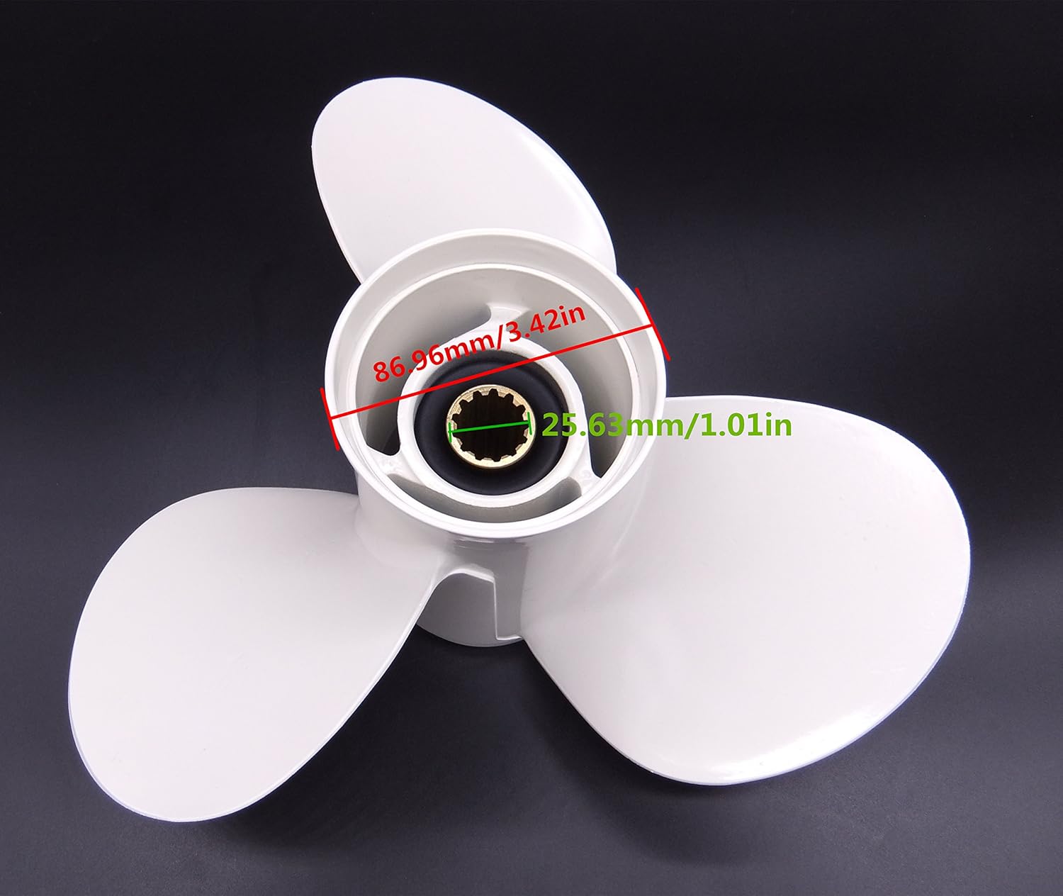 SouthMarine Boat Engine Aluminum Alloy Propeller 11 1/8x13-G for Yamaha 40HP 50HP 55HP Outboard Motors 69W-45945-00-00 11.125x13: Sports & Outdoors