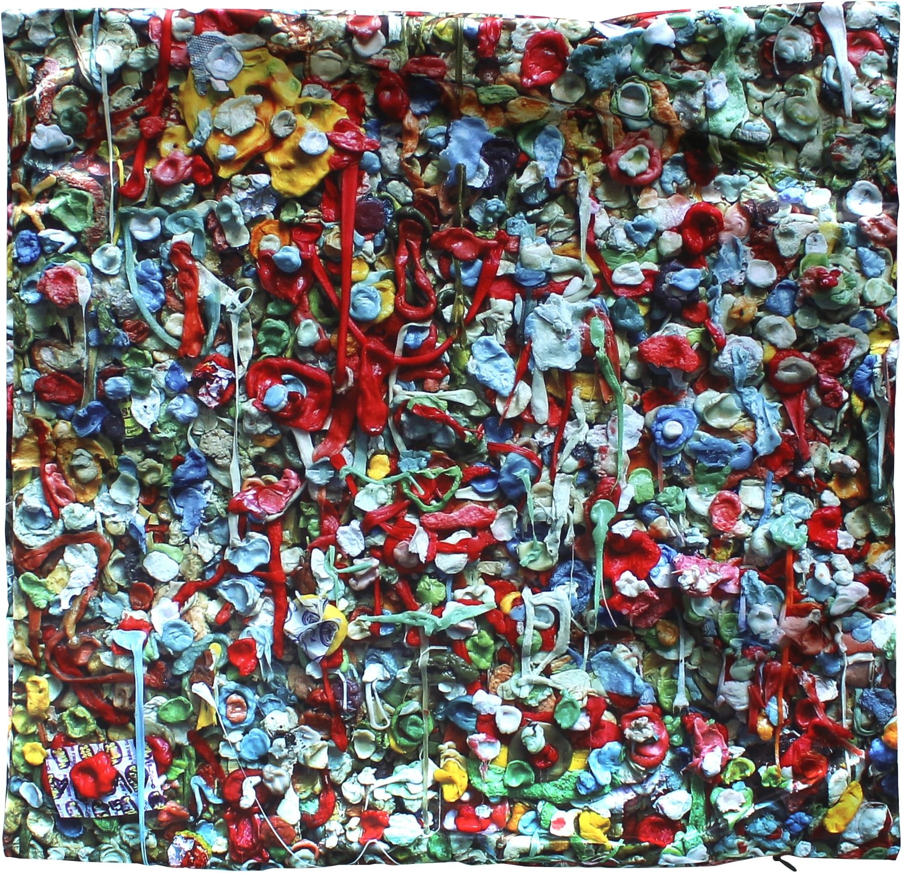 The Seattle Gumwall Pillowcase - Pike Place market's Street Art/Graffiti Attraction