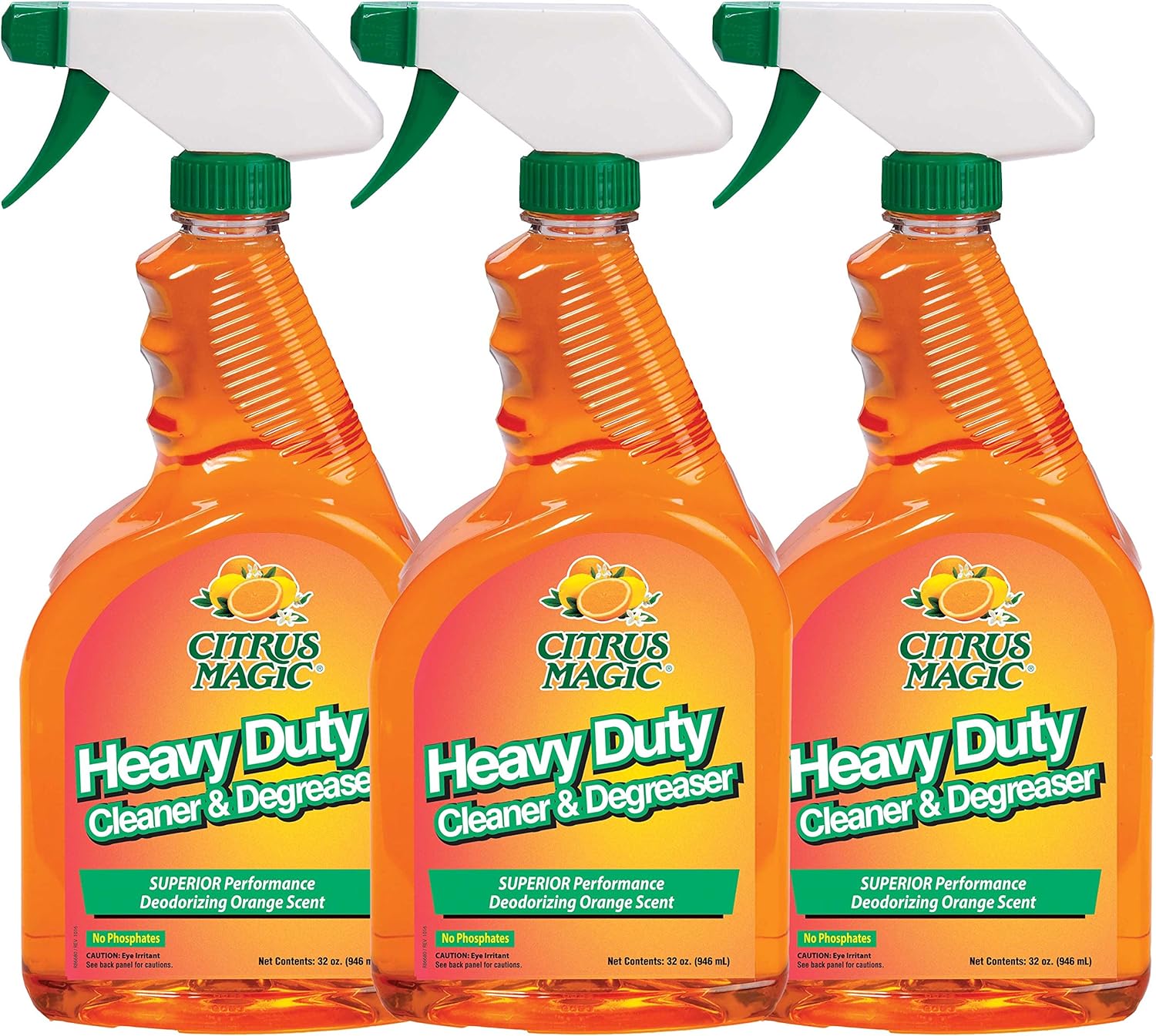 Citrus Magic Heavy Duty Cleaner and Degreaser, Pack of 3, 32Ounces
