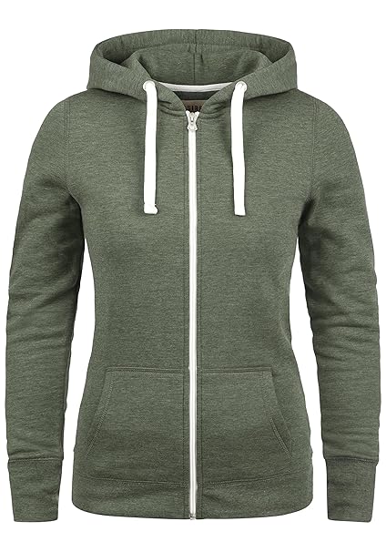 DESIRES DerbyZip Damen Sweatjacke Kapuzenjacke Hoodie Mit Kapuze Und Fleece-Innenseite
