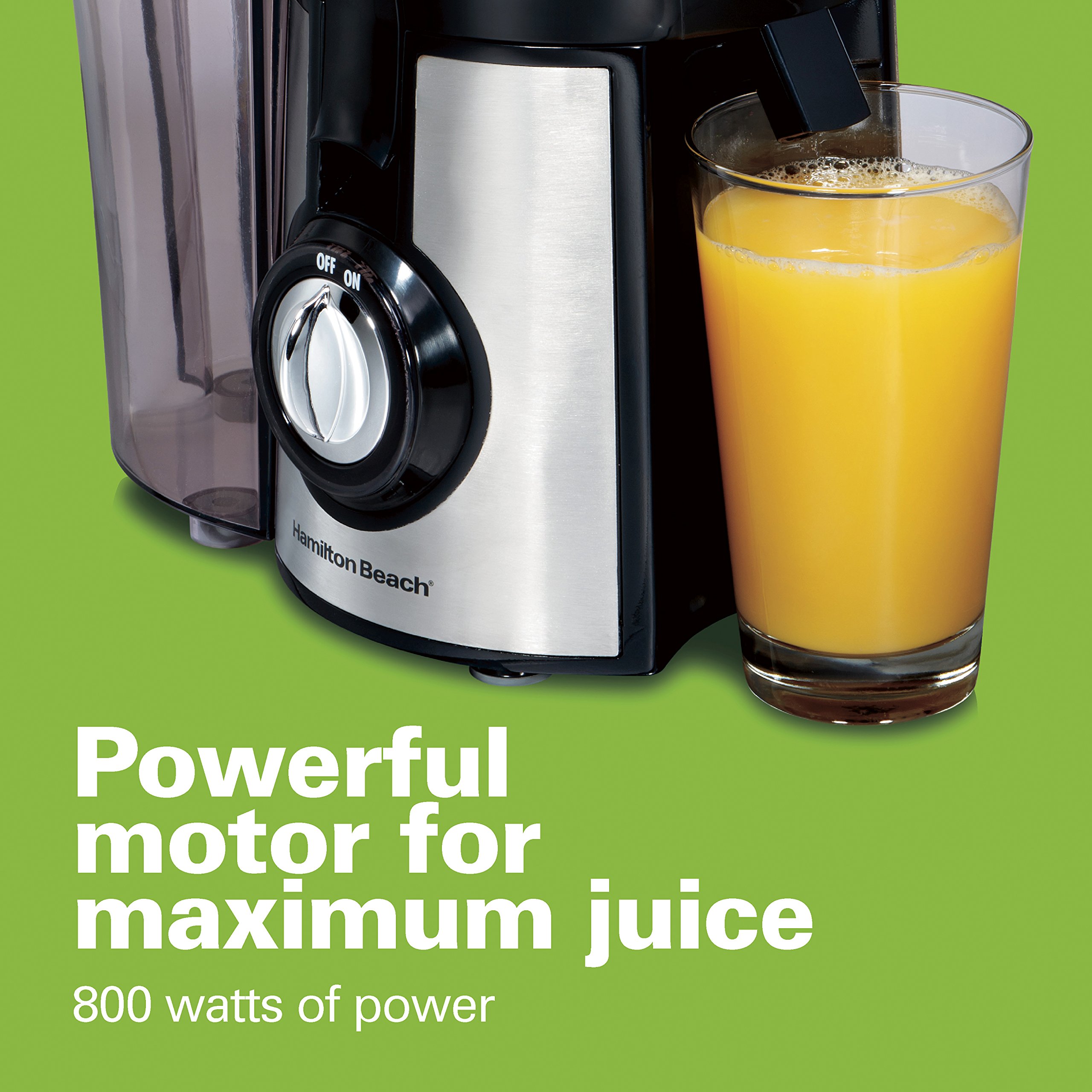 Hamilton Beach (67608A) Juicer, Electric, 800 Watt, Easy To Clean, BPA