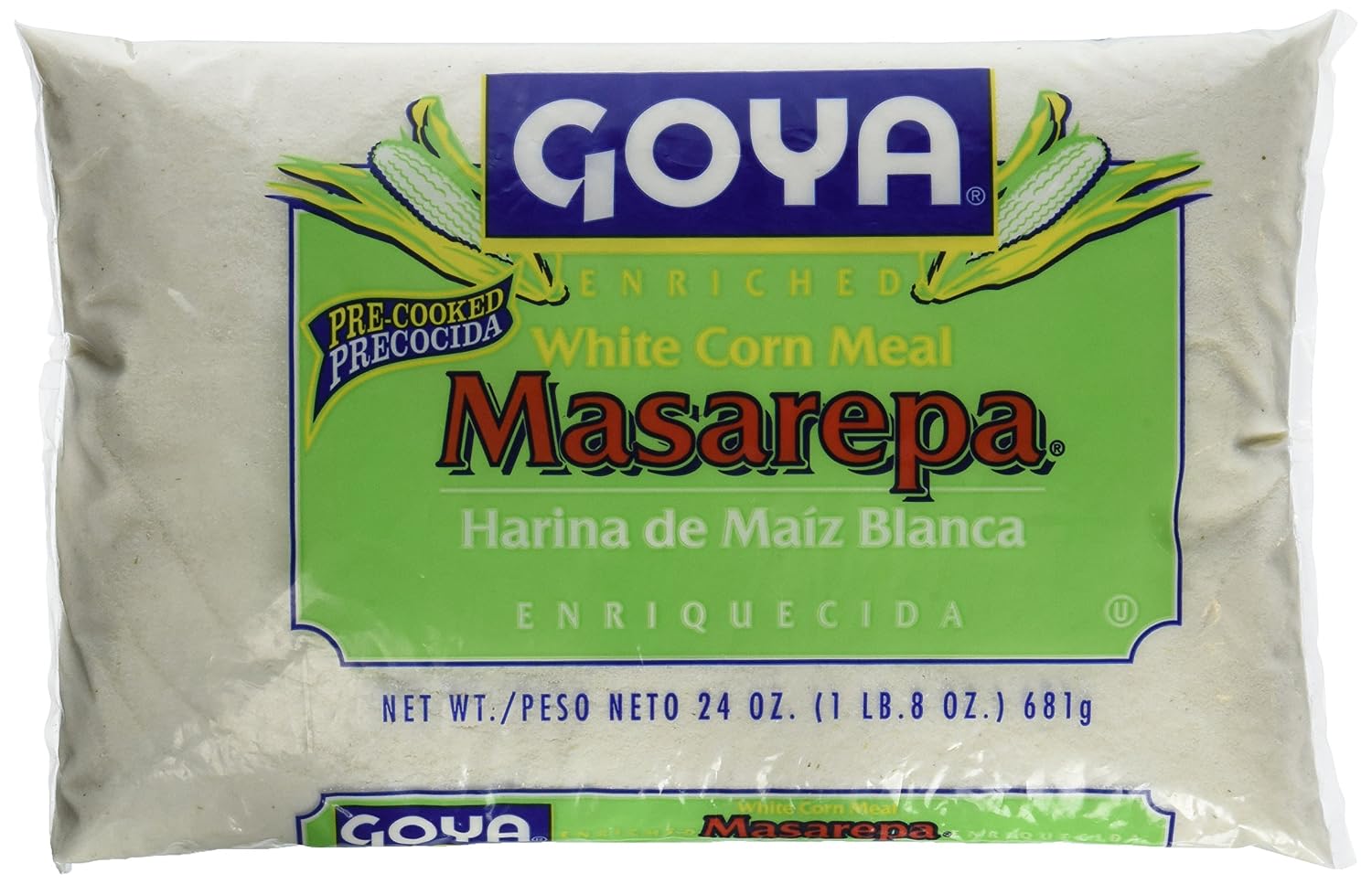 Goya masarepa, pre-cooked White corn meal (041331050777)
