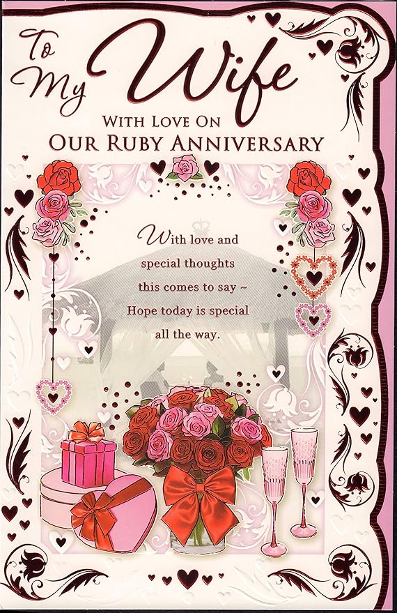 what do you give your wife for 40th anniversary