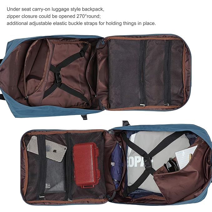 Lightweight Under Seat Carry On Backpack Nylon Travelling Bag For Man Women Cobalt Blue #underseat #carry #on #luggage Lightweight Under Seat Carry On Backpack Nylon Travelling Bag For Man Women Cobalt Blue