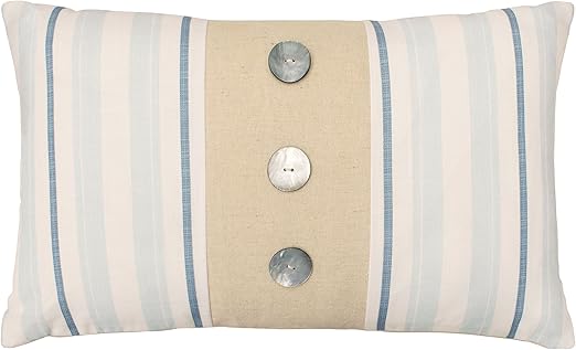 Amazon Com Laura Ashley Hadley Decorative Pillow 14 X 24 White