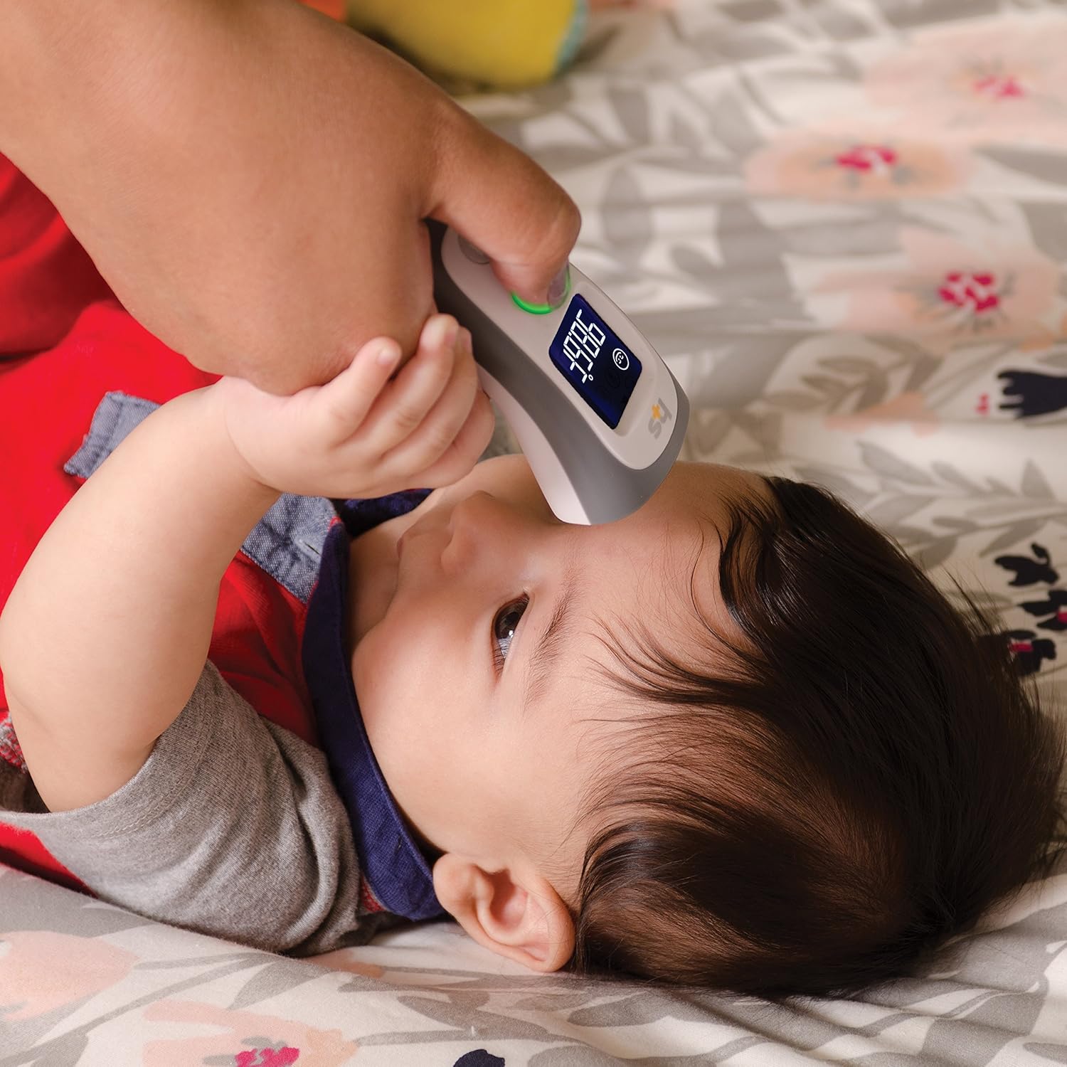 HealthSmart Digital Temporal Thermometer with No Contact Infrared Technology ideal for Babies, Children or Adults with Modes to also Test Temperature of Objects or Air with Alarm and Memory Function: Health & Personal Care