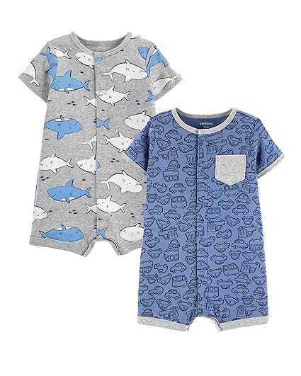baby boy grey romper