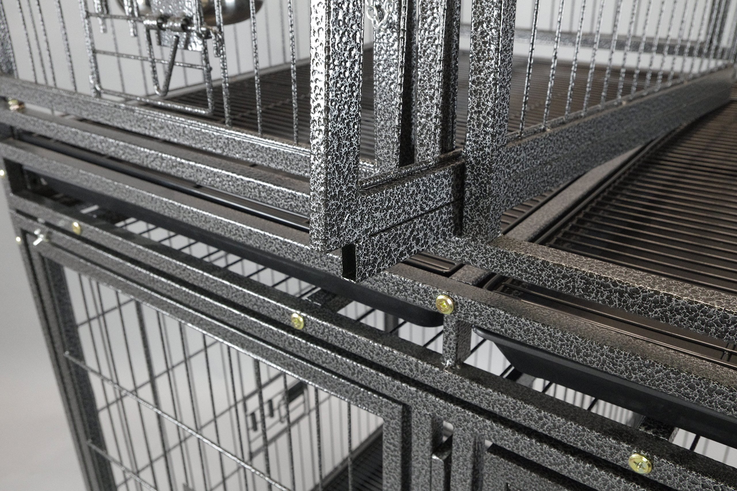 43" Stackable Heavy Duty Cage w/Feeding Doors and Divider or Additional