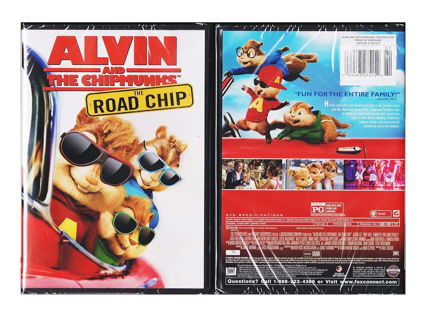 Amazon Com Alvin And The Chipmunks The Road Chip Dvd Only Movies Tv