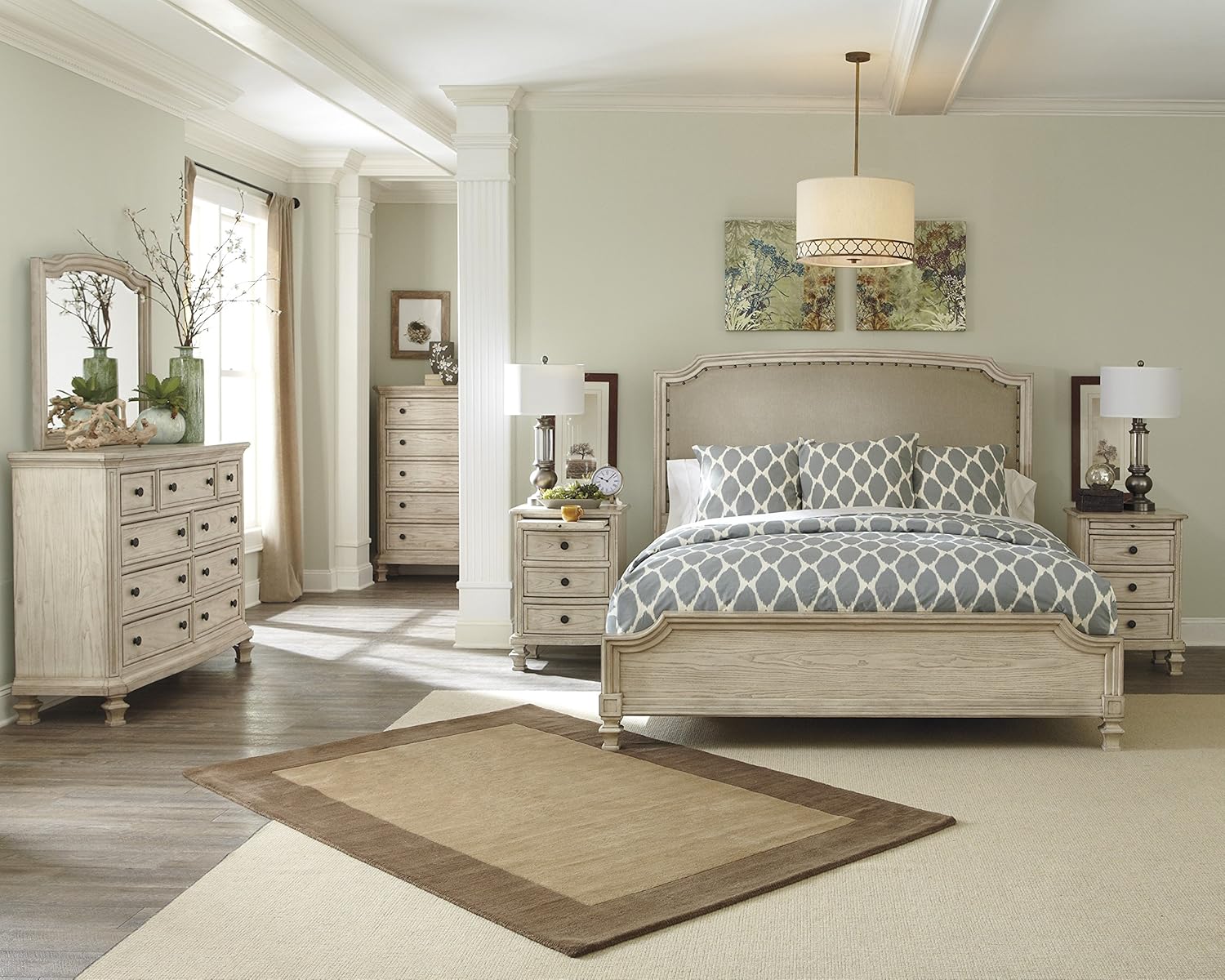 Ashley B693 Demarlos Bedroom Set In Home White Glove
