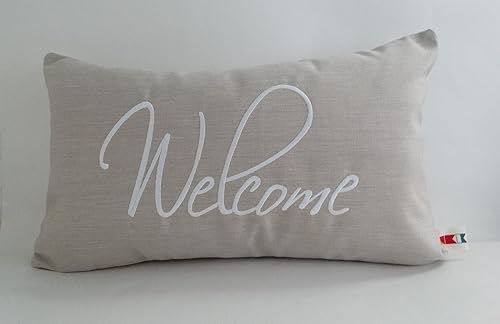 Amazon Com Pillow Cover Welcome Pillow Sunbrella Indoor