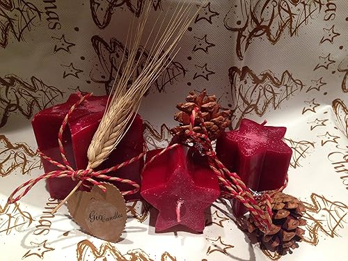 Idee Regalo Natale Handmade.Stella Candela Natalizia Idea Regalo O Decorazione Natale Amazon It Handmade
