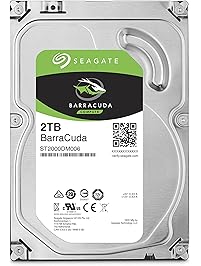 Seagate 2TB BarraCuda SATA 6 Gb/s 7200 RPM 64MB Cache 3.5 Inch Desktop Hard Drive (ST2000DM006)