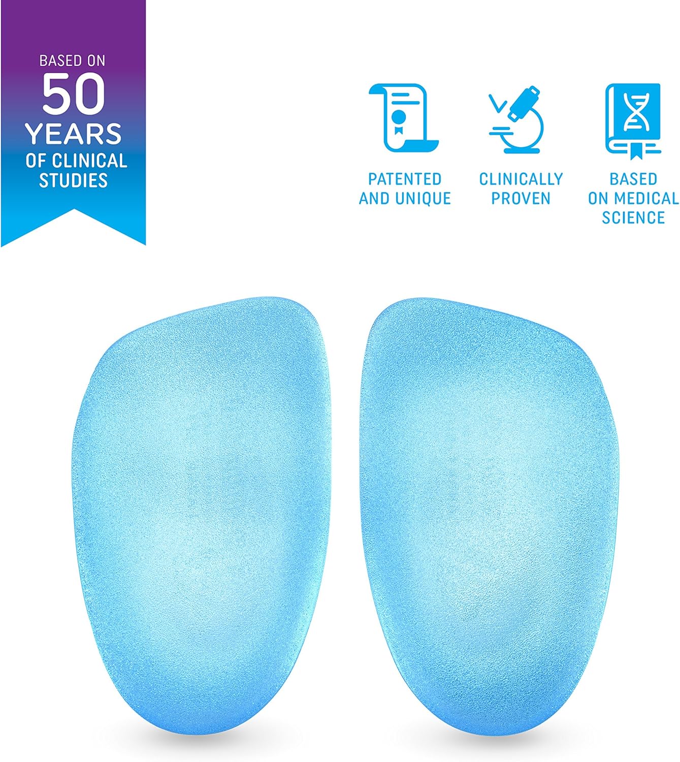 Heel That Pain Gel Plantar Fasciitis Insoles | Heel Seats Foot Orthotic Inserts, Heel Cups for Heel Pain and Heel Spurs | Patented, Clinically Proven, 100% Guaranteed | Medium (W 6.5-10, M 5-8): Health & Personal Care
